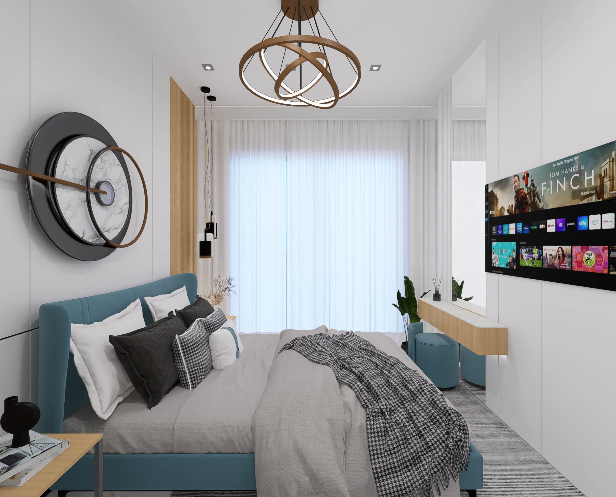 Luxuriöses 1+1 Apartment mit Burg- und Bergblick, Alanya Tosmur