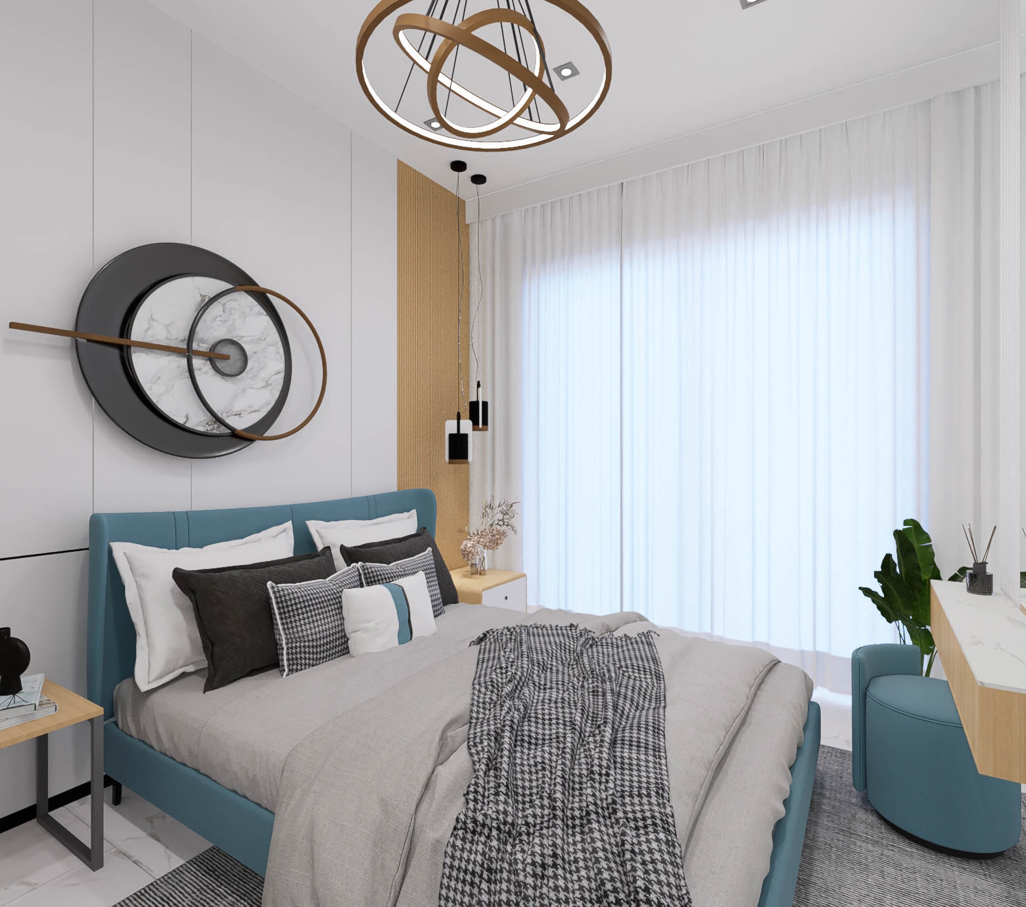 Luxuriöses 1+1 Apartment mit Burg- und Bergblick, Alanya Tosmur