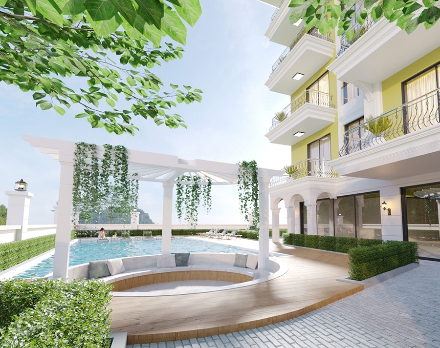New apartments in a prestigious area of Oba district