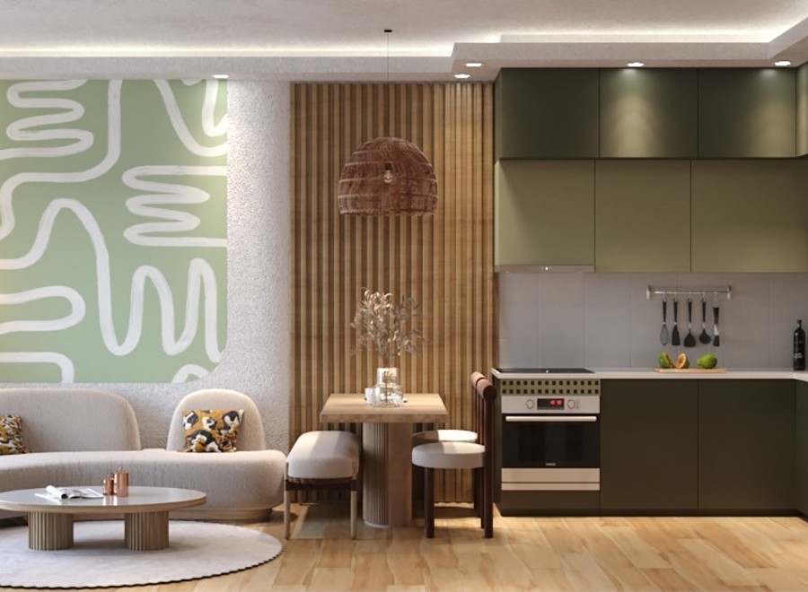New apartments in a prestigious area of Oba district