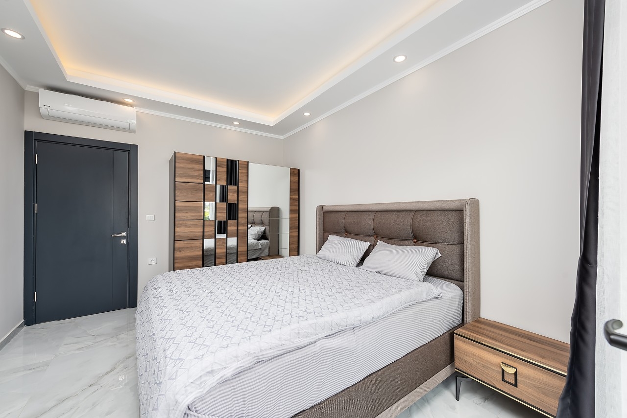 Ylellinen 1+1 puutarhakerrostalo vuorinäköalalla, Alanya - Avsallar