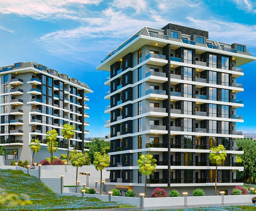 Luxury project with sea view apartments in Payallar district