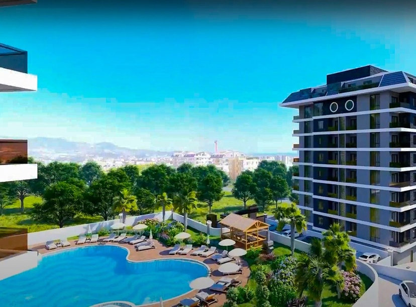 Luxury project with sea view apartments in Payallar district