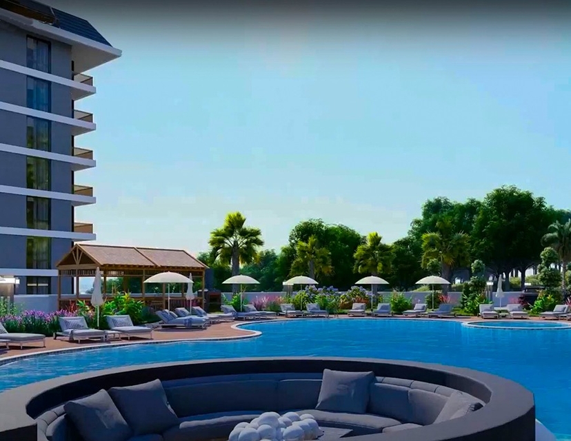 Luxury project with sea view apartments in Payallar district