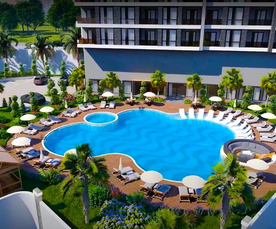 Luxury project with sea view apartments in Payallar district