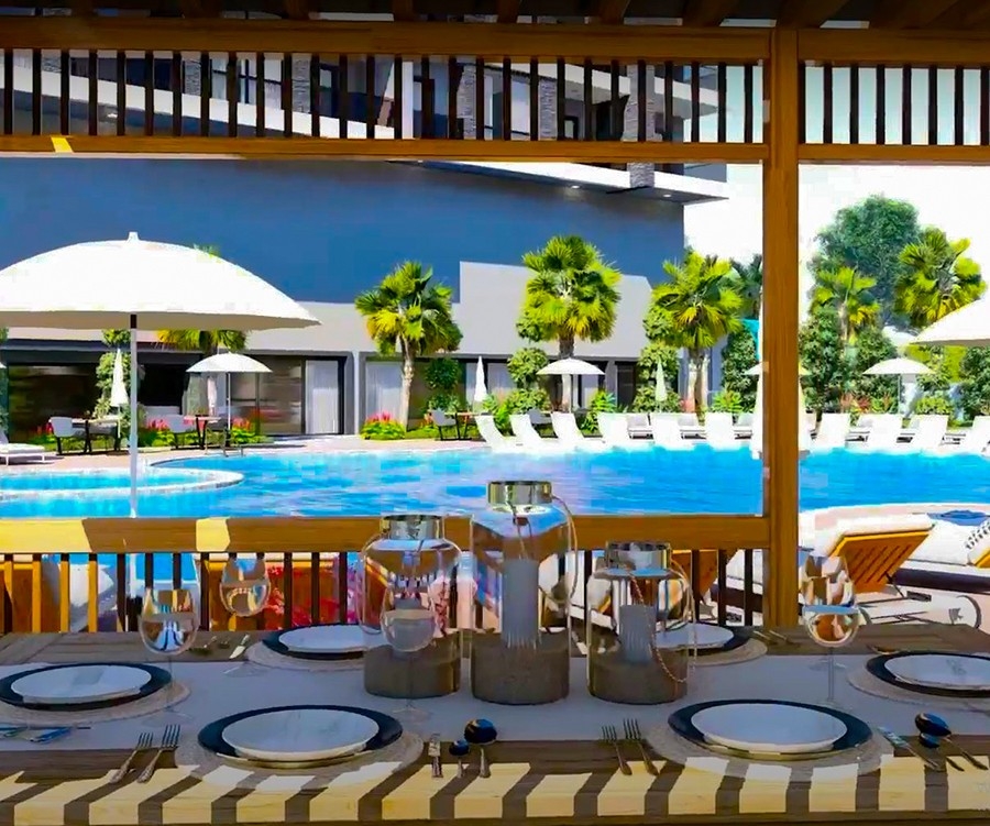 Luxury project with sea view apartments in Payallar district