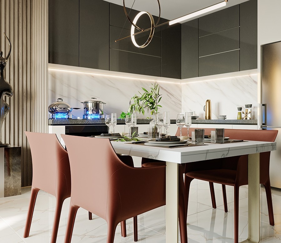 Luxury project with sea view apartments in Payallar district