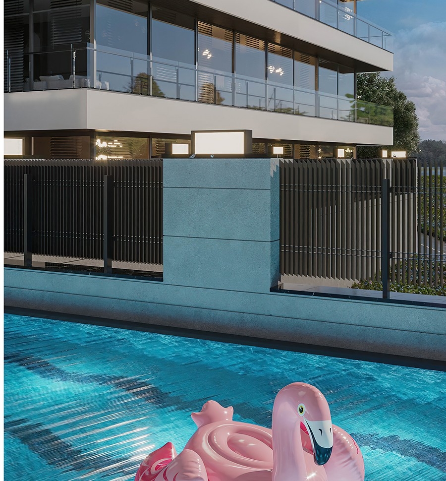 New luxury apartments centrally located with sea view
