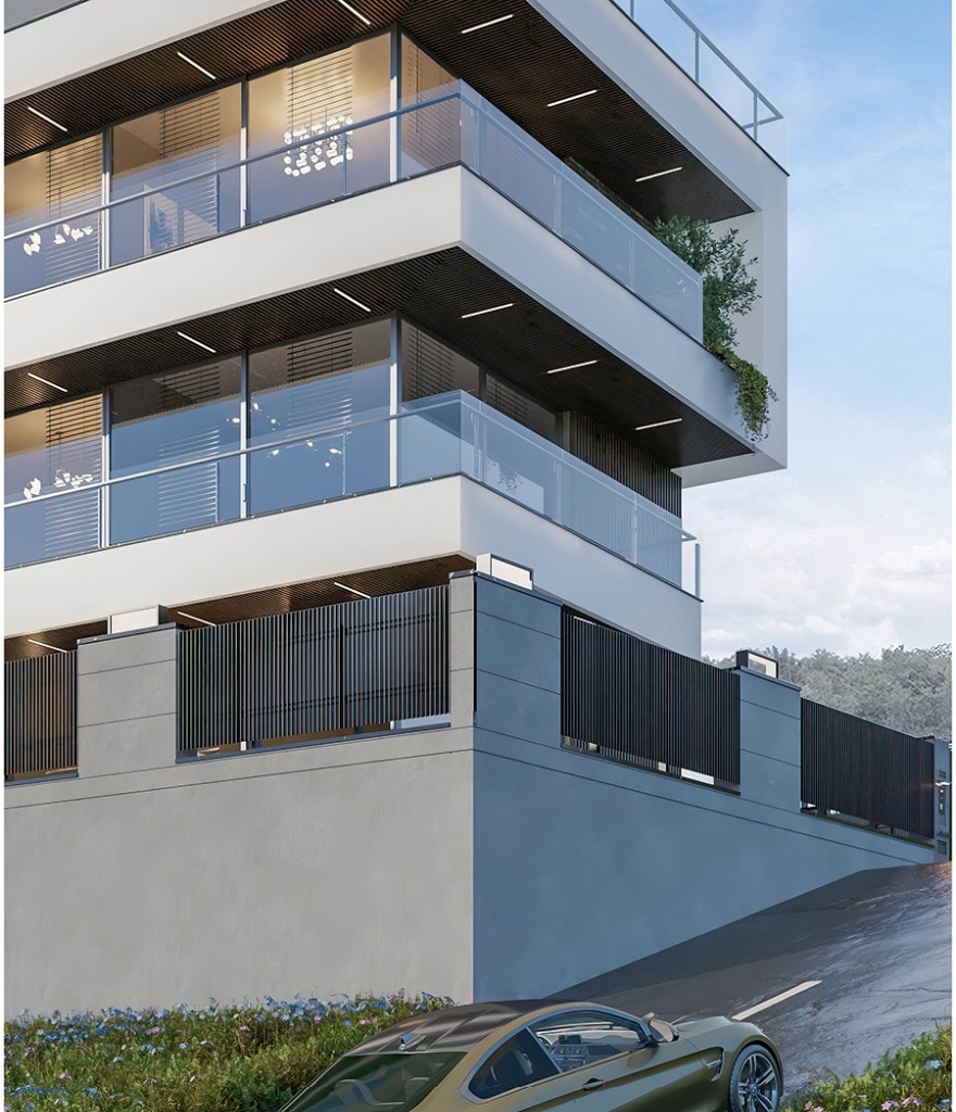 New luxury apartments centrally located with sea view