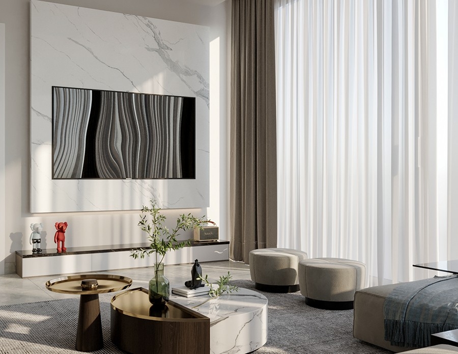 New luxury apartments centrally located with sea view