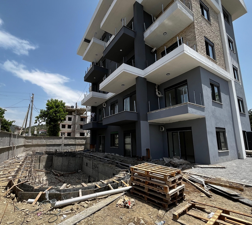 Luxuriöses 1+1 Apartment mit Bergblick in Demirtas, Alanya