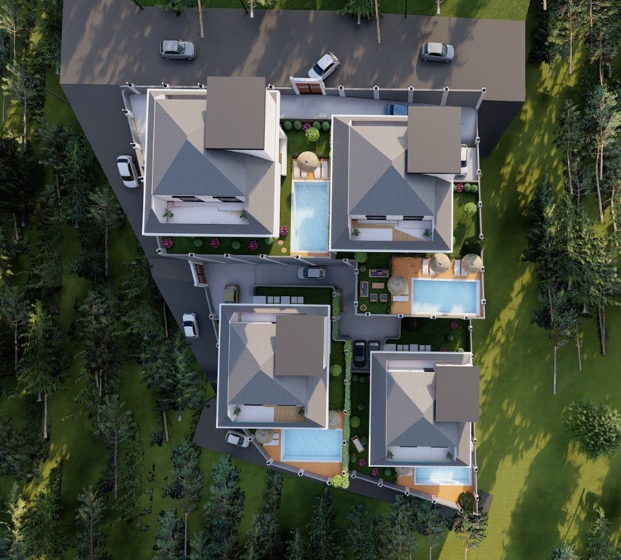 Luxurious Villas with private pools on the hills of Bektas area