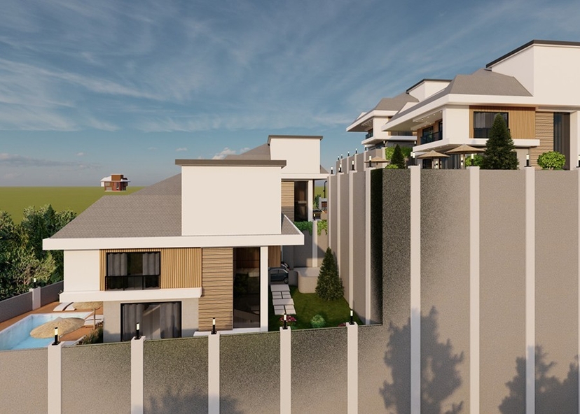 Luxurious Villas with private pools on the hills of Bektas area