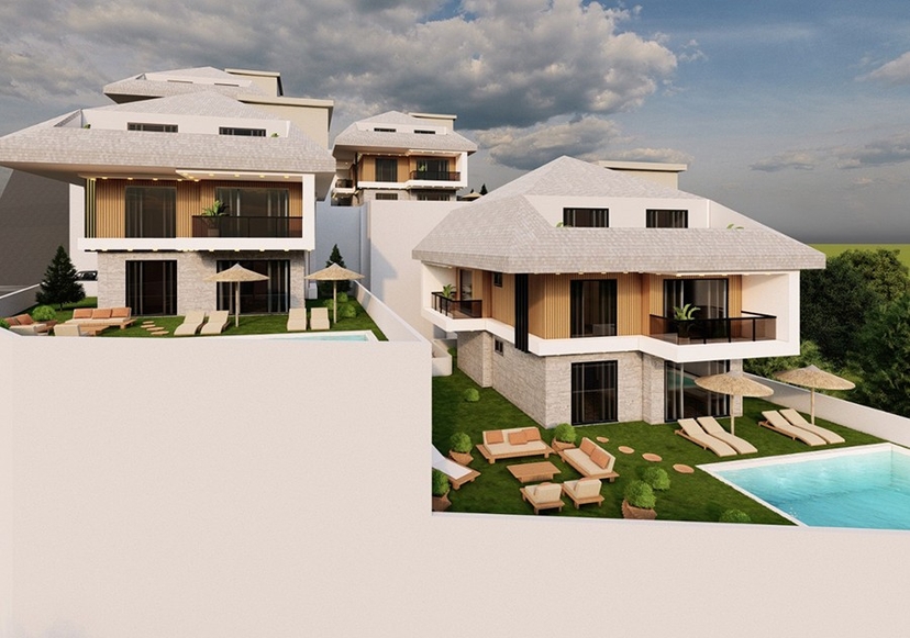 Luxurious Villas with private pools on the hills of Bektas area