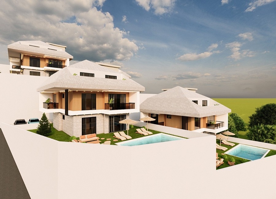 Luxurious Villas with private pools on the hills of Bektas area