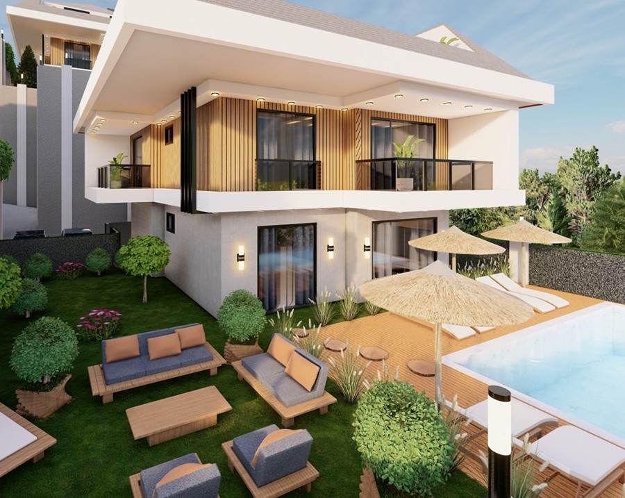 Luxurious Villas with private pools on the hills of Bektas area