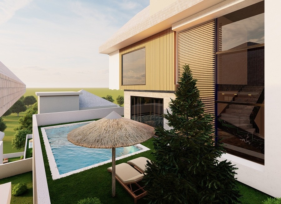 Luxurious Villas with private pools on the hills of Bektas area