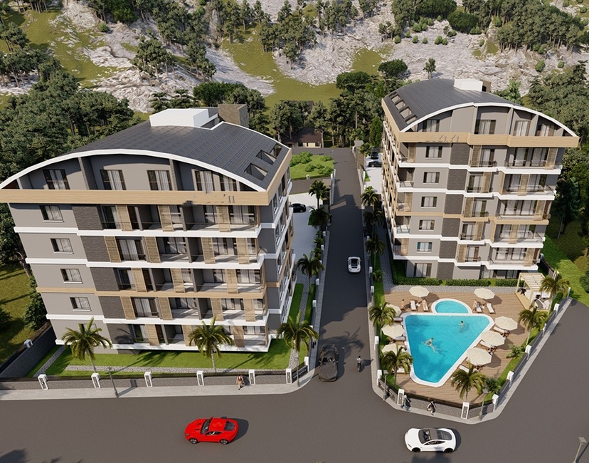 Luxury project with various layouts in Ciplakli 