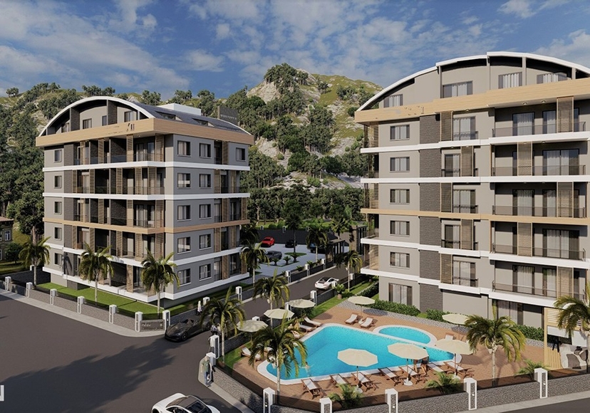 Luxury project with various layouts in Ciplakli 
