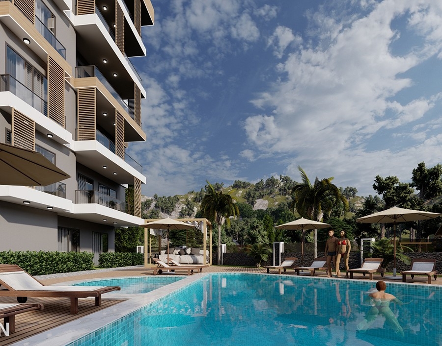 Luxury project with various layouts in Ciplakli 