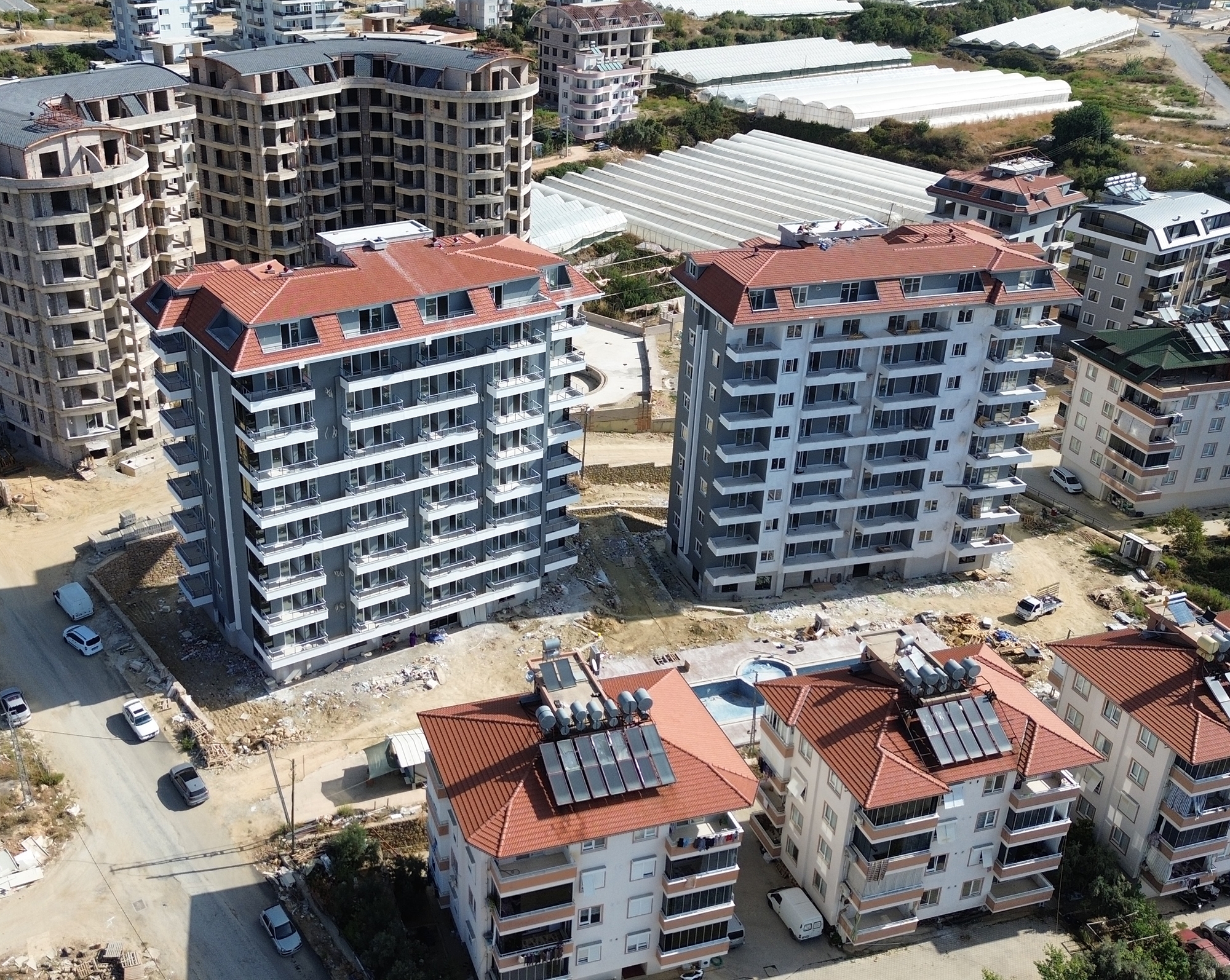 Luxuriöses 1+1 Apartment mit Meerblick und Bergblick, Alanya - Payallar