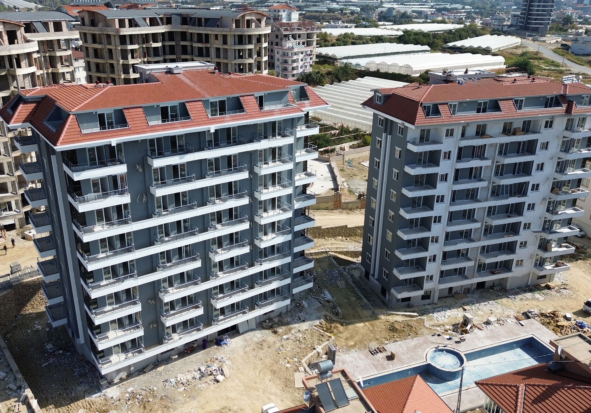 Luxuriöses 1+1 Apartment mit Meerblick und Bergblick, Alanya - Payallar