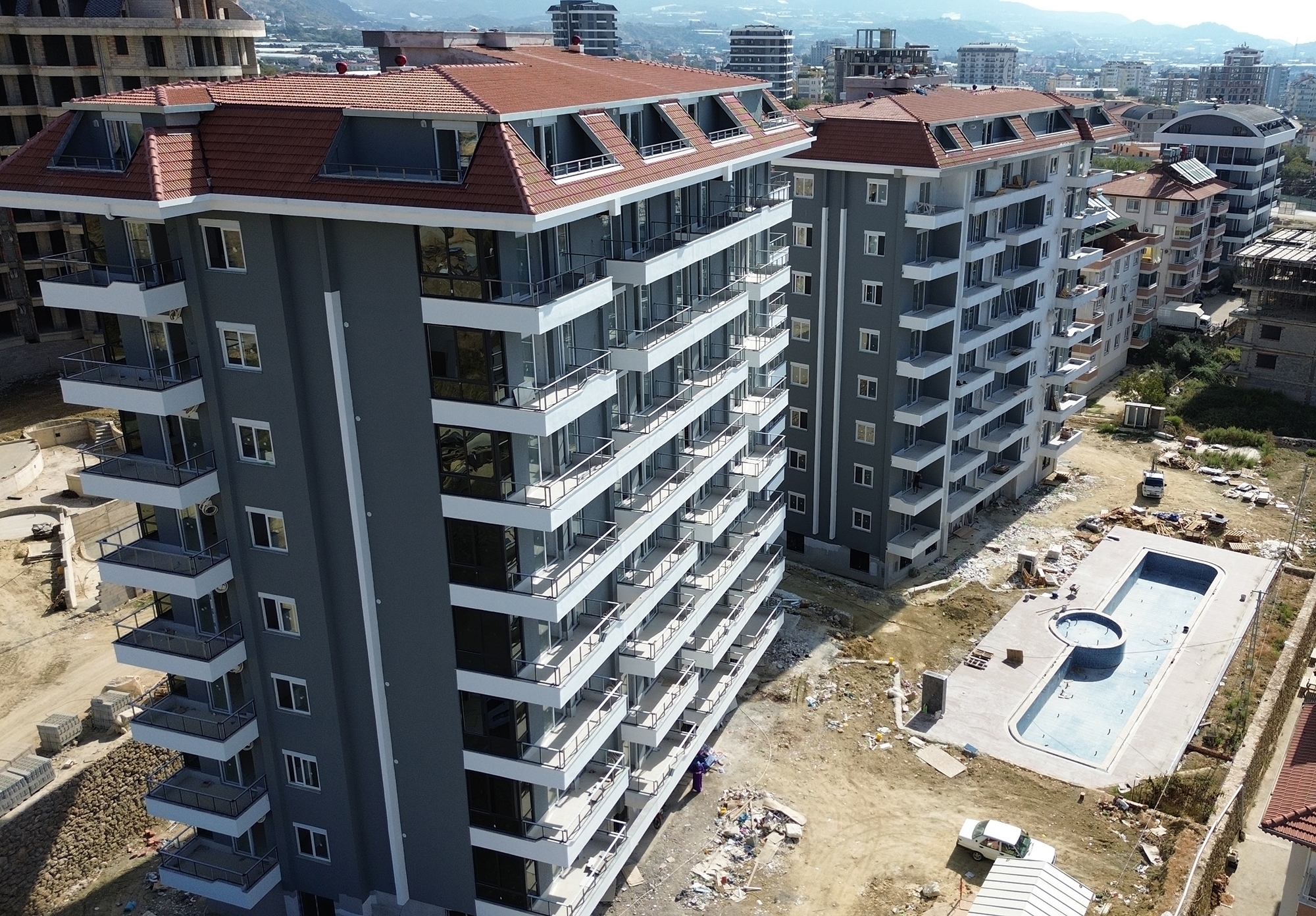 Luxuriöses 1+1 Apartment mit Meerblick und Bergblick, Alanya - Payallar