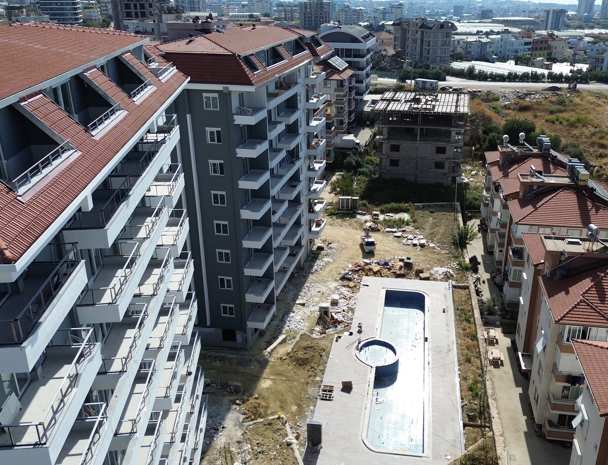 Luxuriöses 1+1 Apartment mit Meerblick und Bergblick, Alanya - Payallar