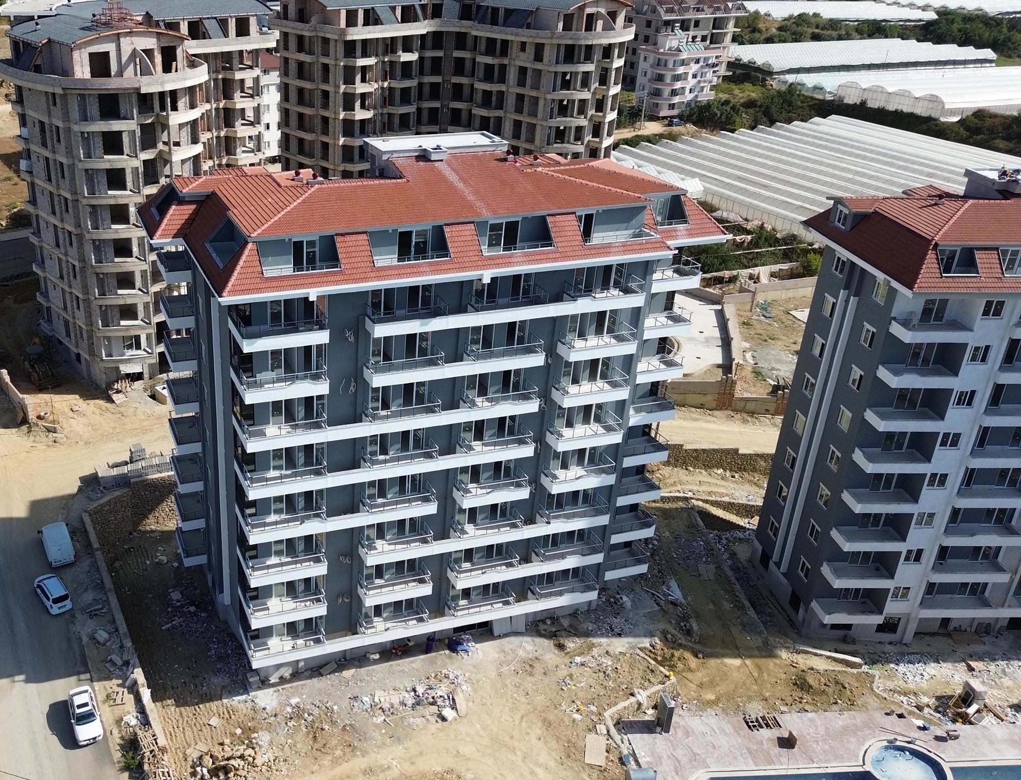 Luxuriöses 1+1 Apartment mit Meerblick und Bergblick, Alanya - Payallar