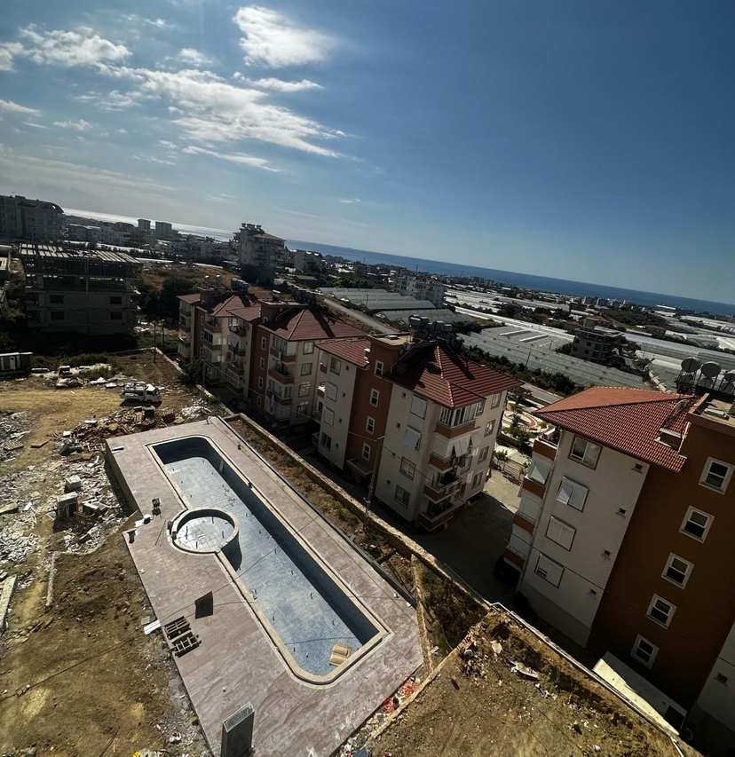 Luxuriöses 1+1 Apartment mit Meerblick und Bergblick, Alanya - Payallar