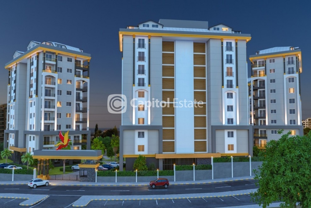 Luxuriöses 1+1 Apartment mit Bergblick, Alanya Avsallar