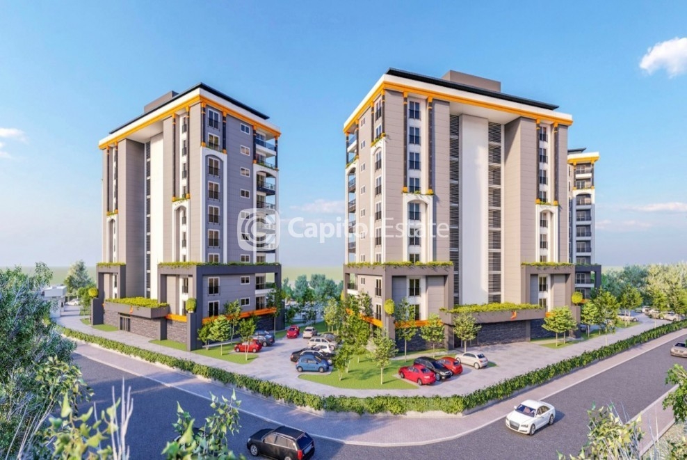 Luxuriöses 1+1 Apartment mit Bergblick, Alanya Avsallar