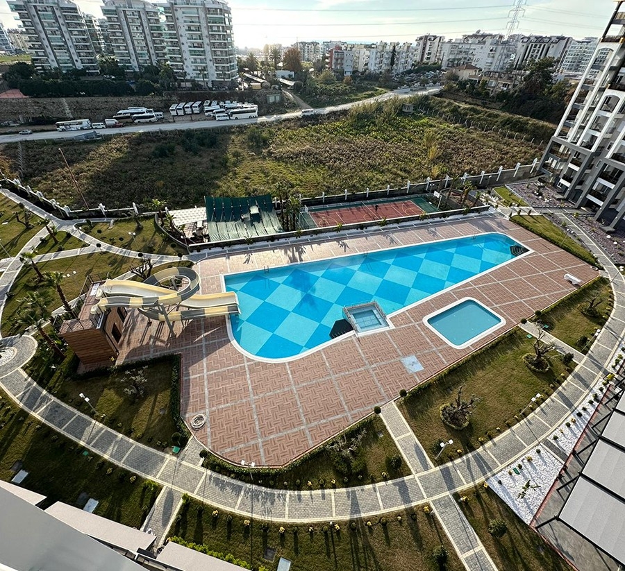 Luxuriöses 1+1 Apartment mit Bergblick, Alanya Avsallar