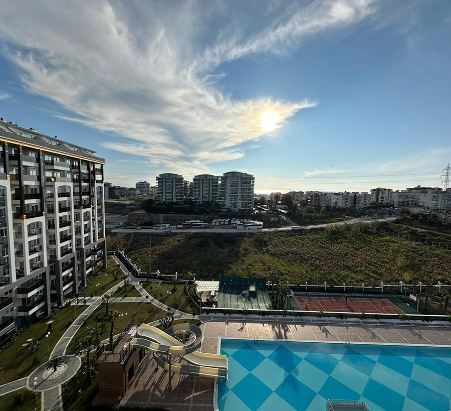 Luxuriöses 1+1 Apartment mit Bergblick, Alanya Avsallar