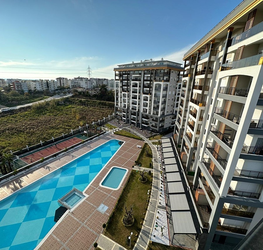 Luxuriöses 1+1 Apartment mit Bergblick, Alanya Avsallar