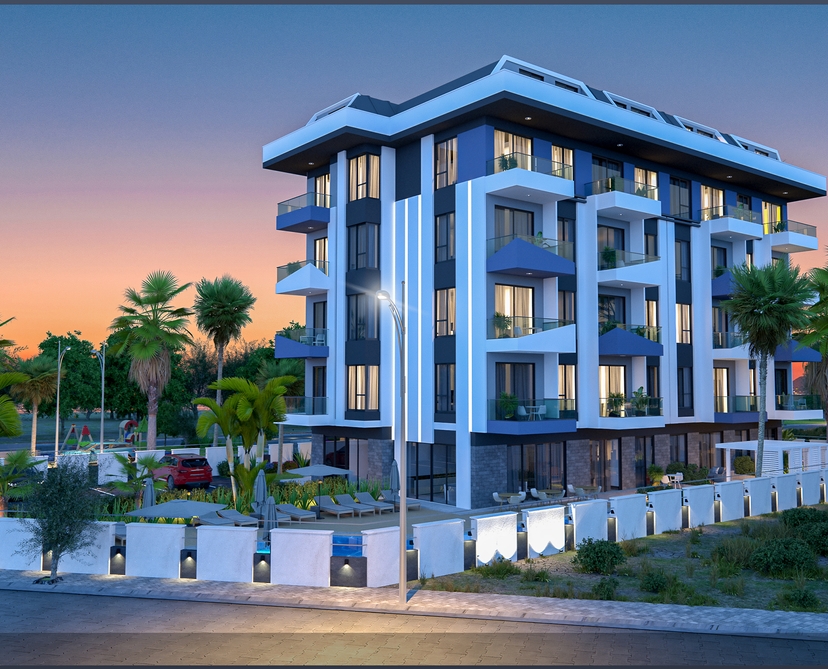 Luxury 1+1 Apartment with Mountain View, Alanya - Demirtas