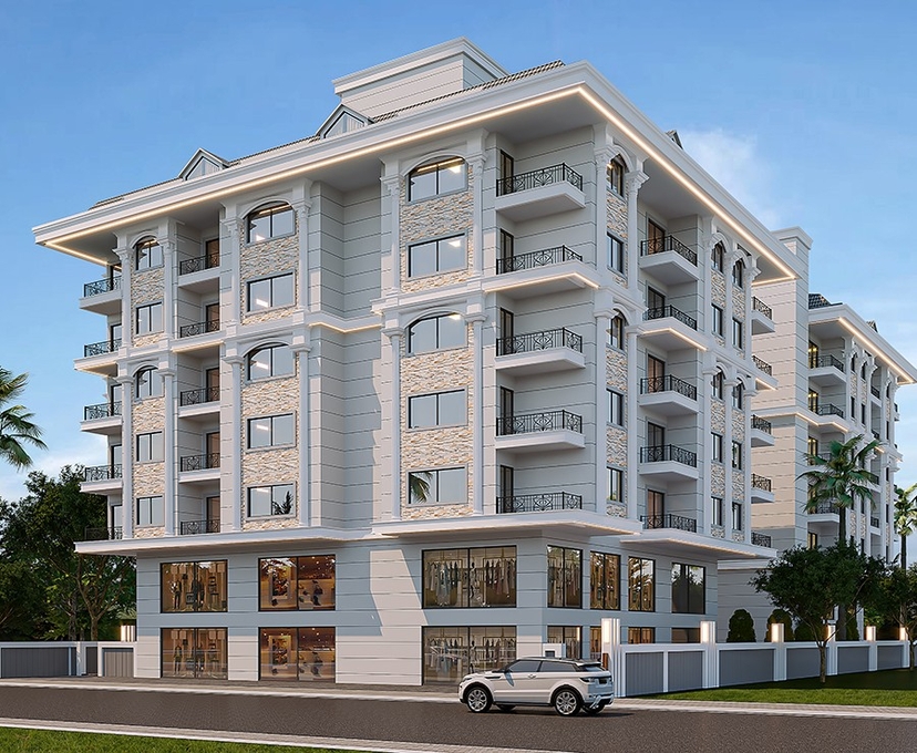 Luxury 1+1 Apartment with Castle and Mountain Views, Alanya - Mahmutlar