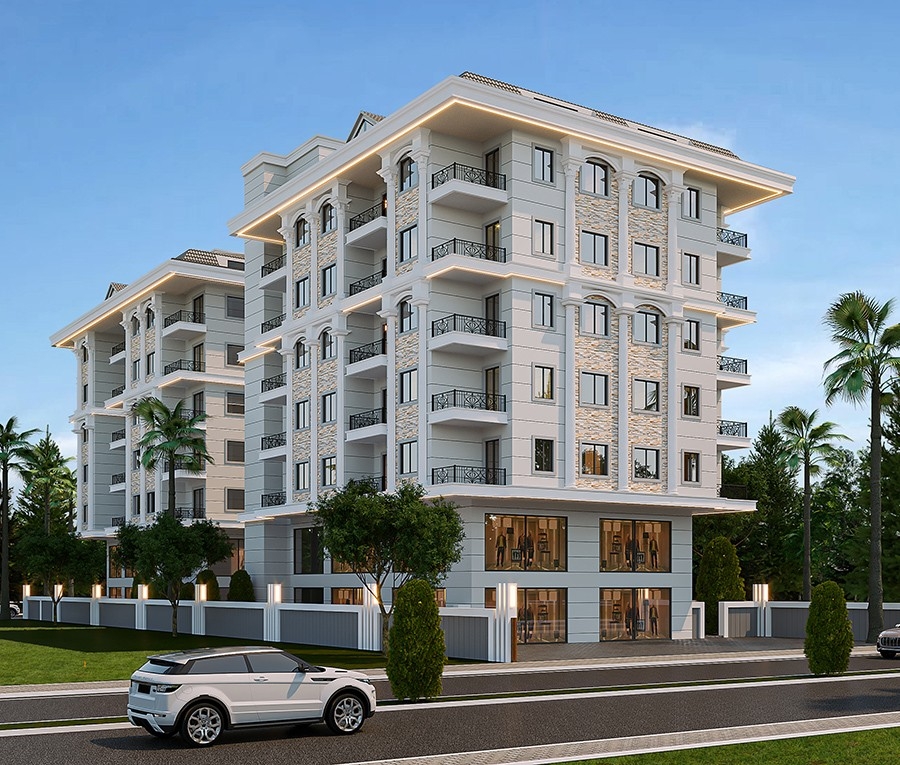 Luxury 1+1 Apartment with Castle and Mountain Views, Alanya - Mahmutlar