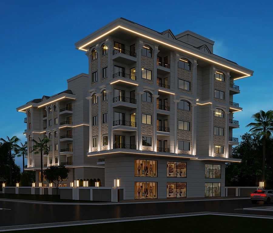 Luxury 1+1 Apartment with Castle and Mountain Views, Alanya - Mahmutlar