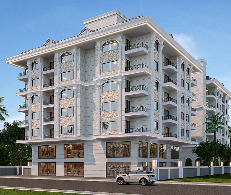 Luxury 1+1 Apartment with Castle and Mountain Views, Alanya - Mahmutlar