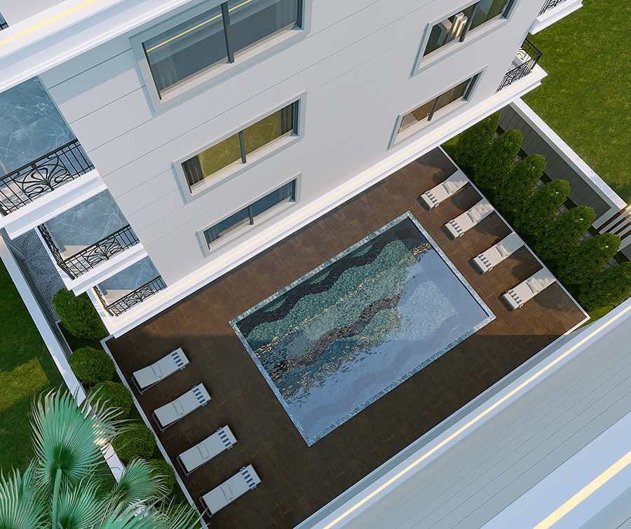 Luxury 1+1 Apartment with Castle and Mountain Views, Alanya - Mahmutlar