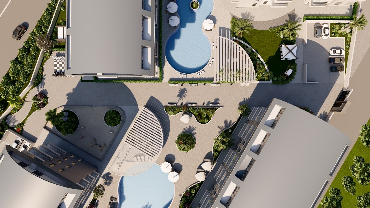 Luxuriöses 1+1 Apartment mit Meerblick, Burg- und Bergblick in Konakli, Alanya
