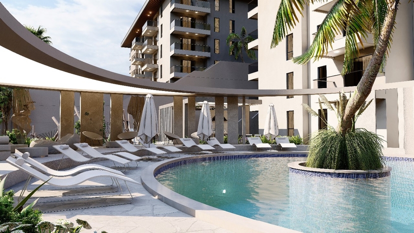 Luxuriöses 1+1 Apartment mit Meerblick, Burg- und Bergblick in Konakli, Alanya