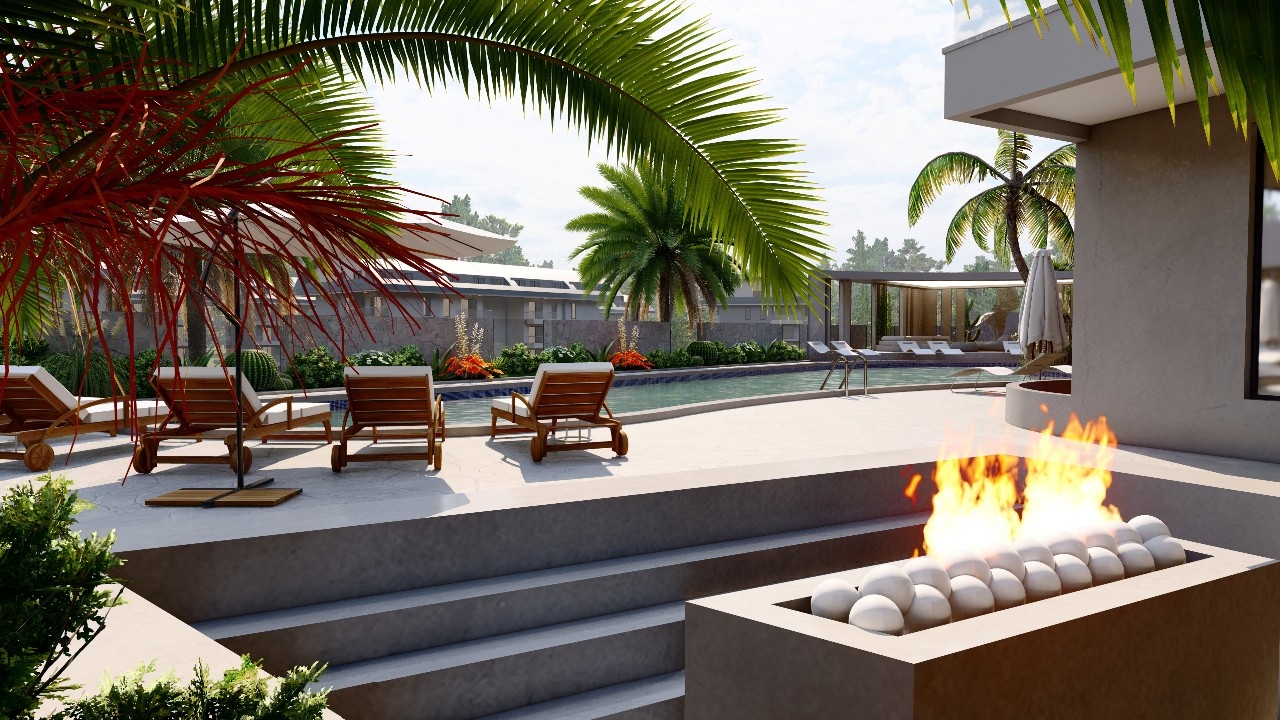 Luxuriöses 1+1 Apartment mit Meerblick, Burg- und Bergblick in Konakli, Alanya