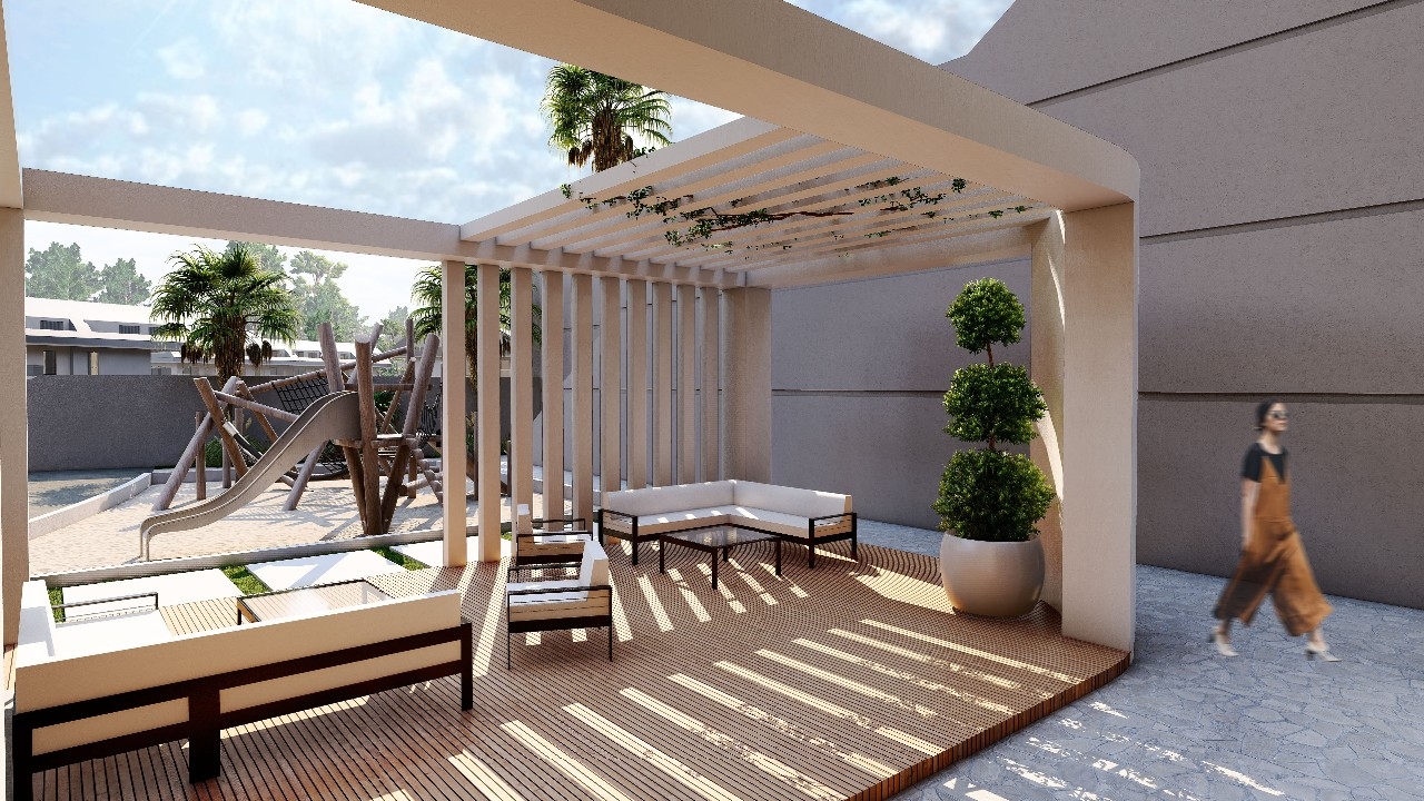 Luxuriöses 1+1 Apartment mit Meerblick, Burg- und Bergblick in Konakli, Alanya
