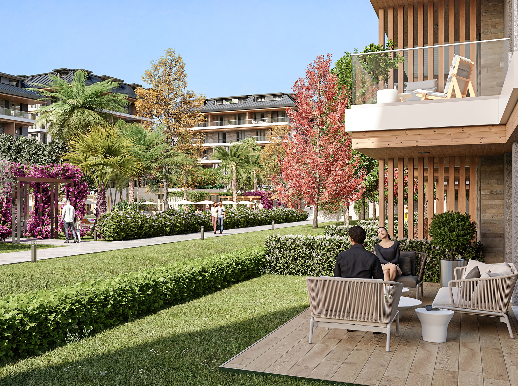 Luxury 1+1 with Castle and Mountain Views