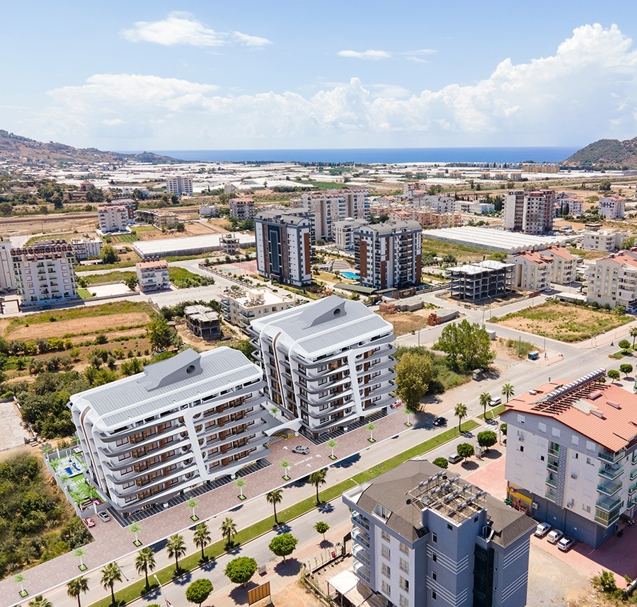 Luxurious Mountain View 1+1 Apartment in Gazipasa, Alanya
