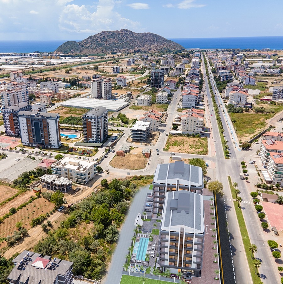 Luxurious Mountain View 1+1 Apartment in Gazipasa, Alanya