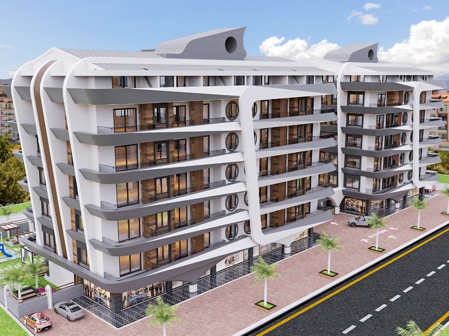 Luxurious Mountain View 1+1 Apartment in Gazipasa, Alanya