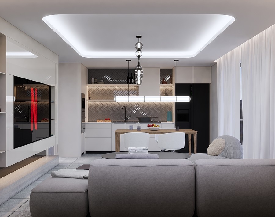 Luxurious Mountain View 1+1 Apartment in Gazipasa, Alanya